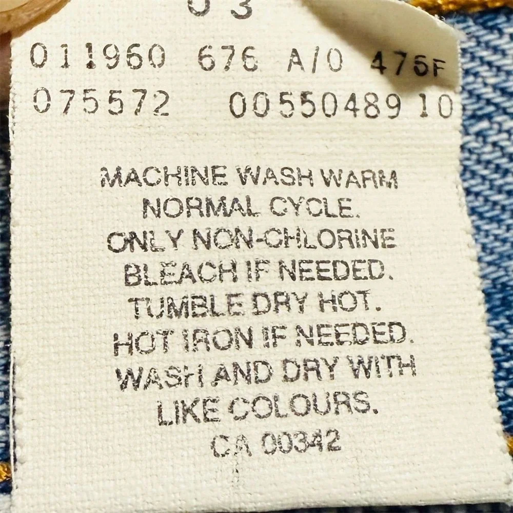 Levi's 550 Men's Vintage Relaxed Fit Jeans‎ Blue W34 L30 black batwing paper tag